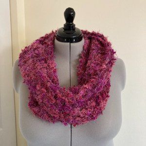 ❤️3/$12 *HANDMADE* Pink Knit Infinity Scarf